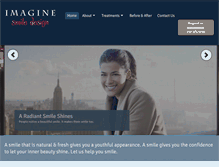 Tablet Screenshot of imaginesmiledesign.com